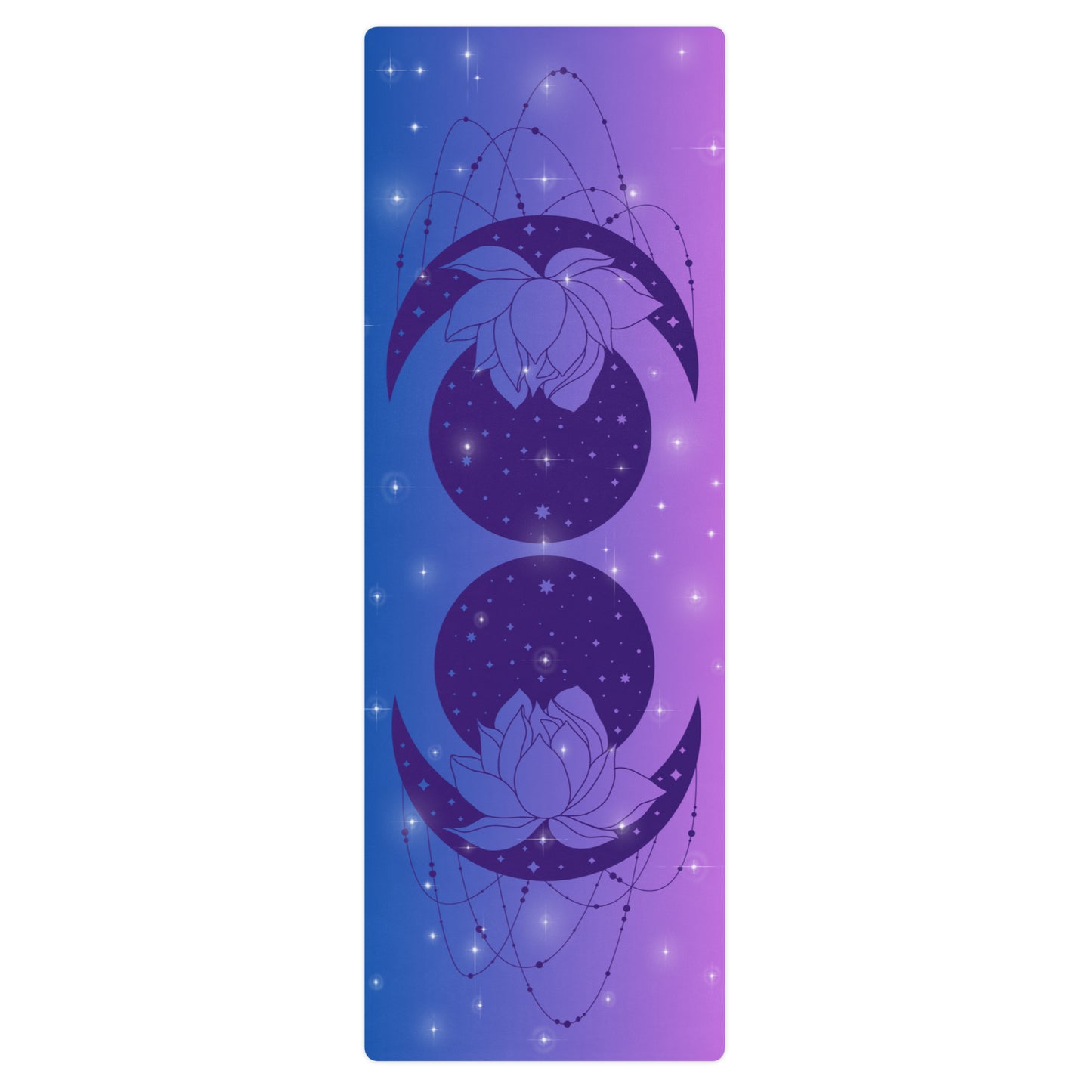 Yoga Mat Purple Haze Lotus Flower, Exercise Mat, Pilates Mat