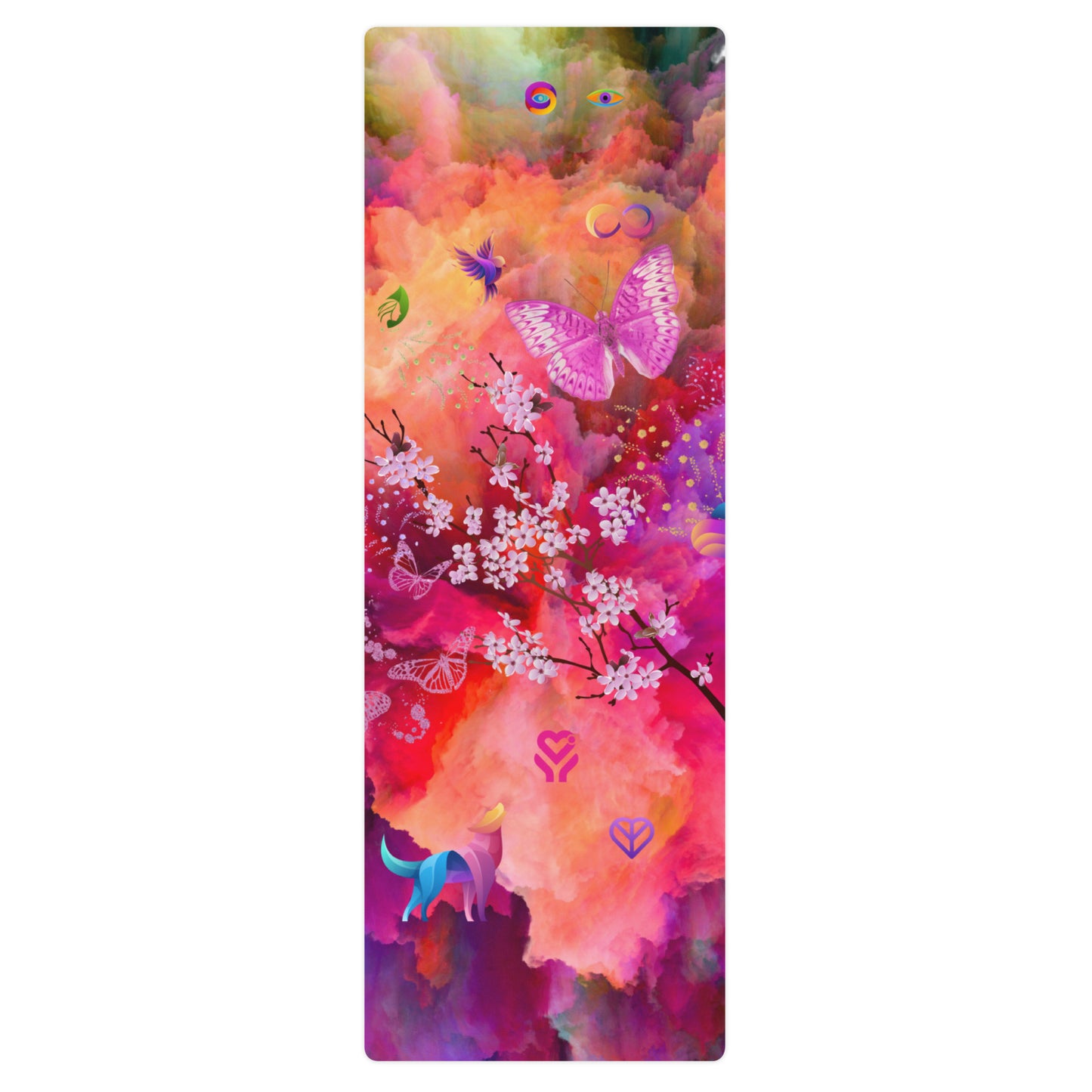 Colorful Hidden Treasure Yoga Mat Anti-Slip, Soft & Stylish, lioness-love