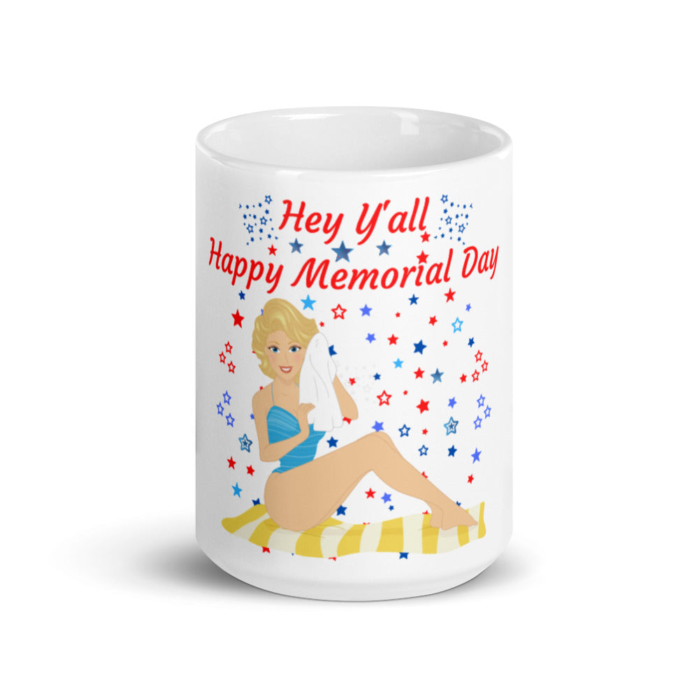 Happy Memorial Day Y’all Mug – Patriotic Everyday Coffee Cup