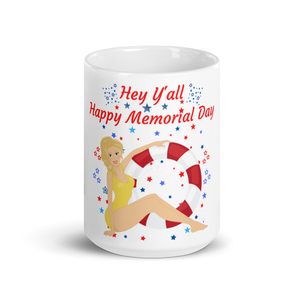 Hey Y’all Happy Memorial Day Mug – Coffee Cup