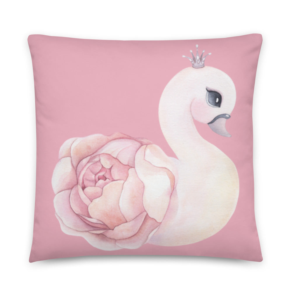 Swan Graphic Printed Cushion cover, a delightful addition to your home decor.