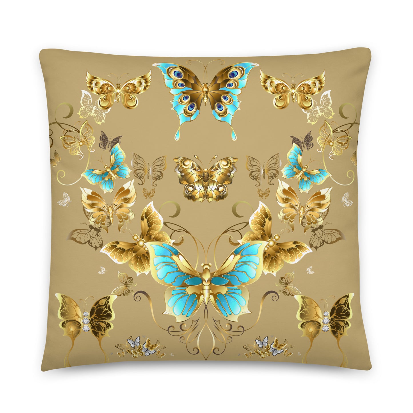 Crafted with care, these pillows feature a vibrant and eye-catching butterfly design in a range of mesmerizing hues.