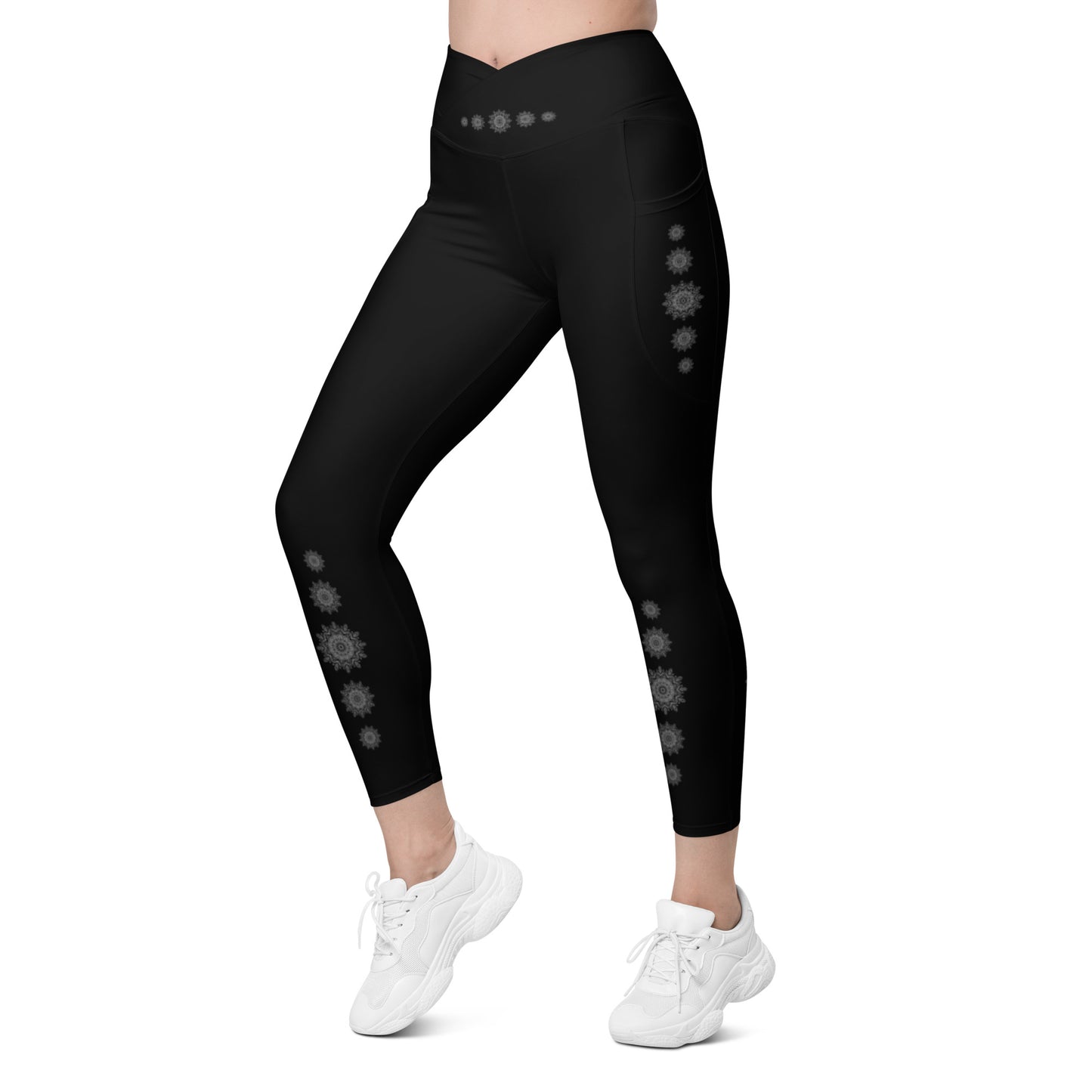 Crossover Leggings With Pockets