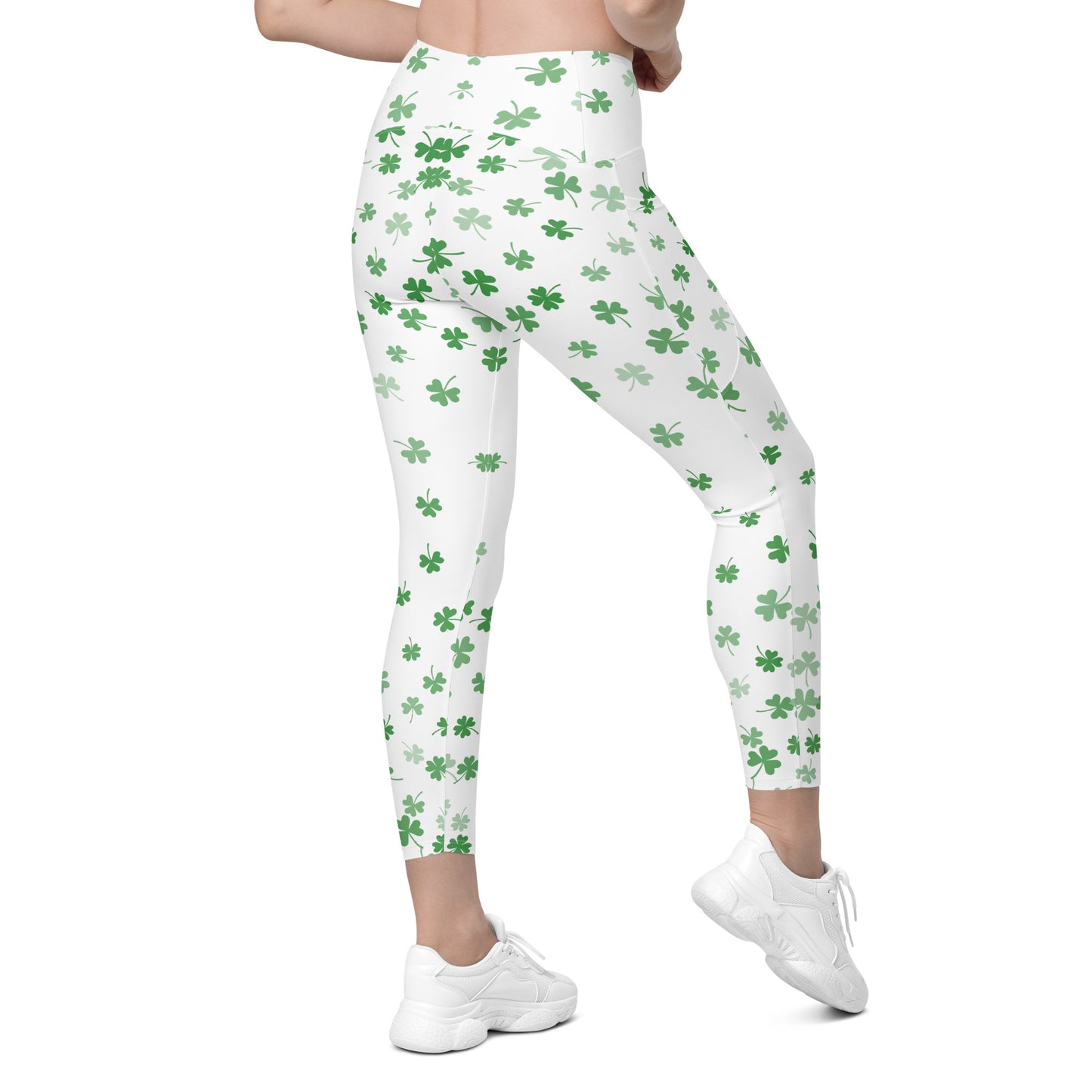 Lucky Clover Crossover Leggings with Pockets, lioness-love