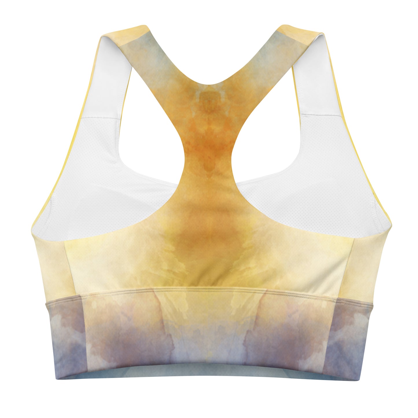 Crafted with a vibrant sea yellow hue, this classic longline bra offers both style and support for your workouts.