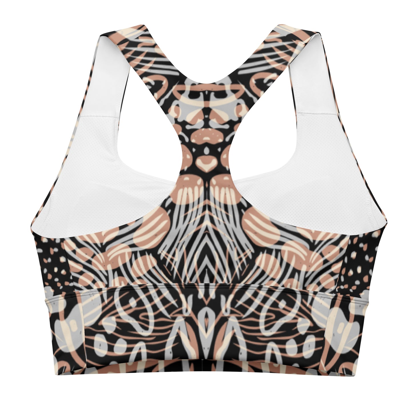 Designed with a playful dot pattern, this sports bra offers a trendy twist to your workout wardrobe.