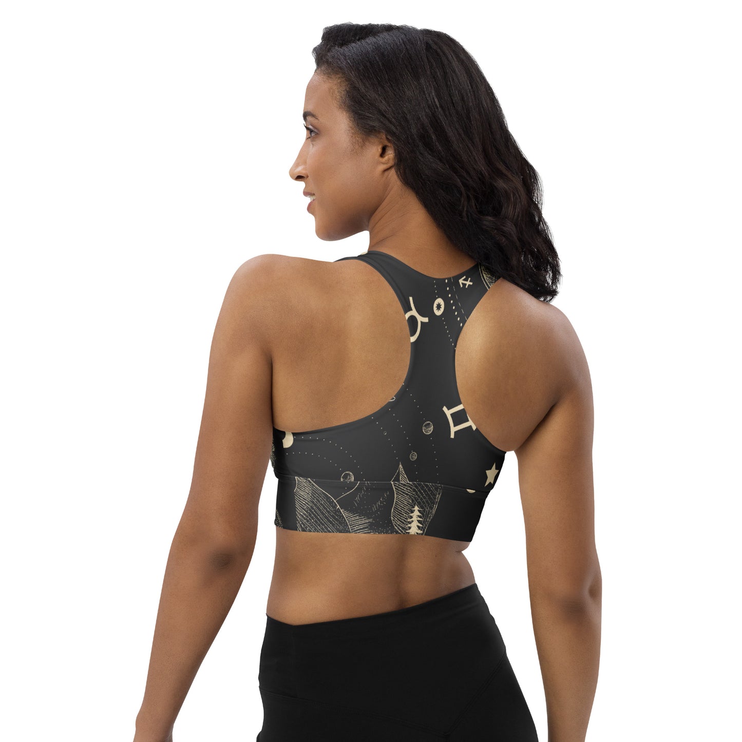 Luna Longline Sports Bra, lioness-love