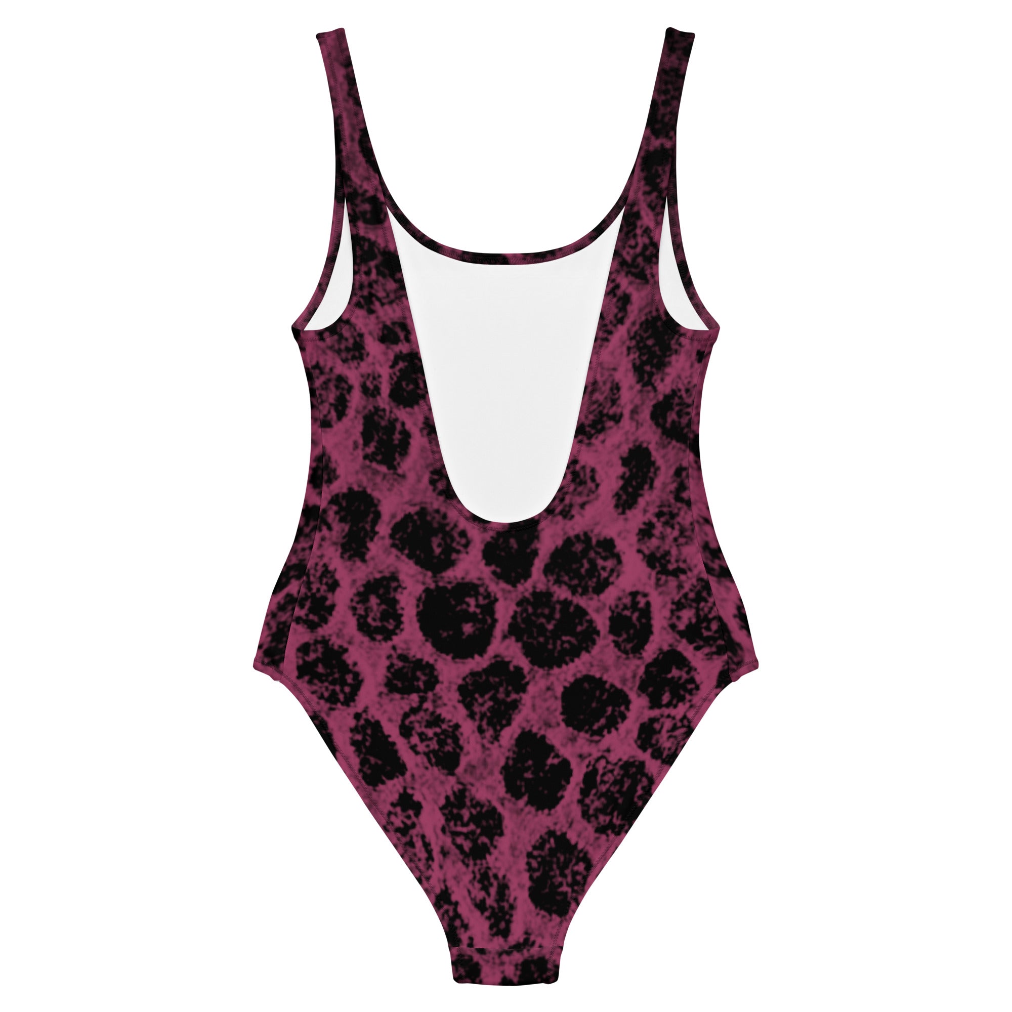 Leopard print women’s one-piece swimsuit