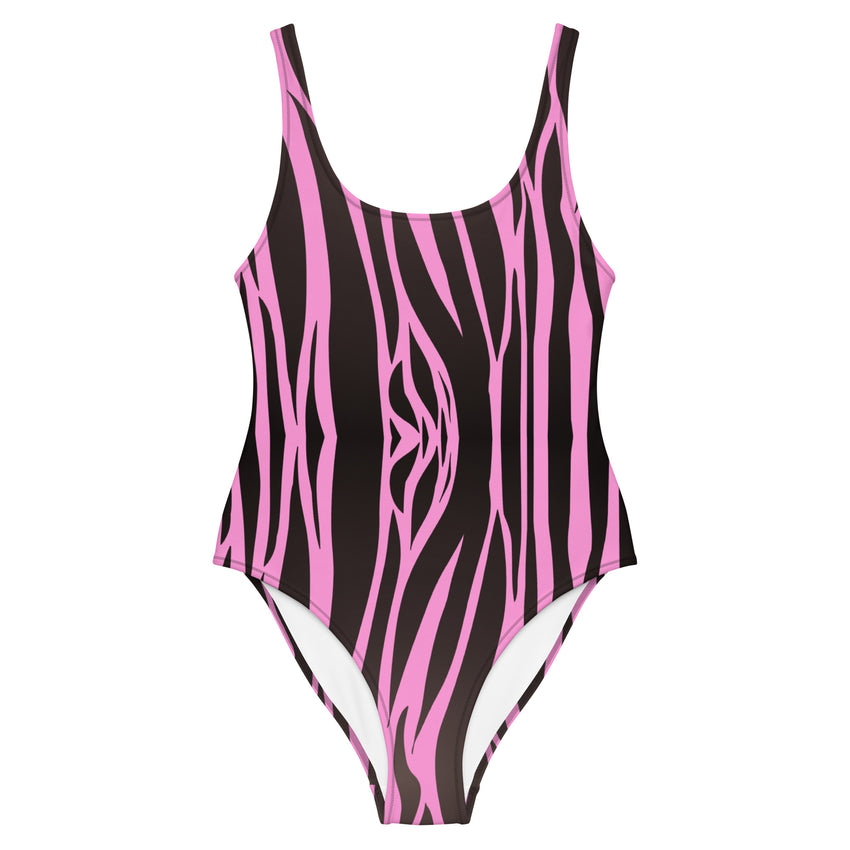 Animal print design swimsuit for females