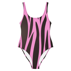 Zebra print design swimsuit for women’s fashion