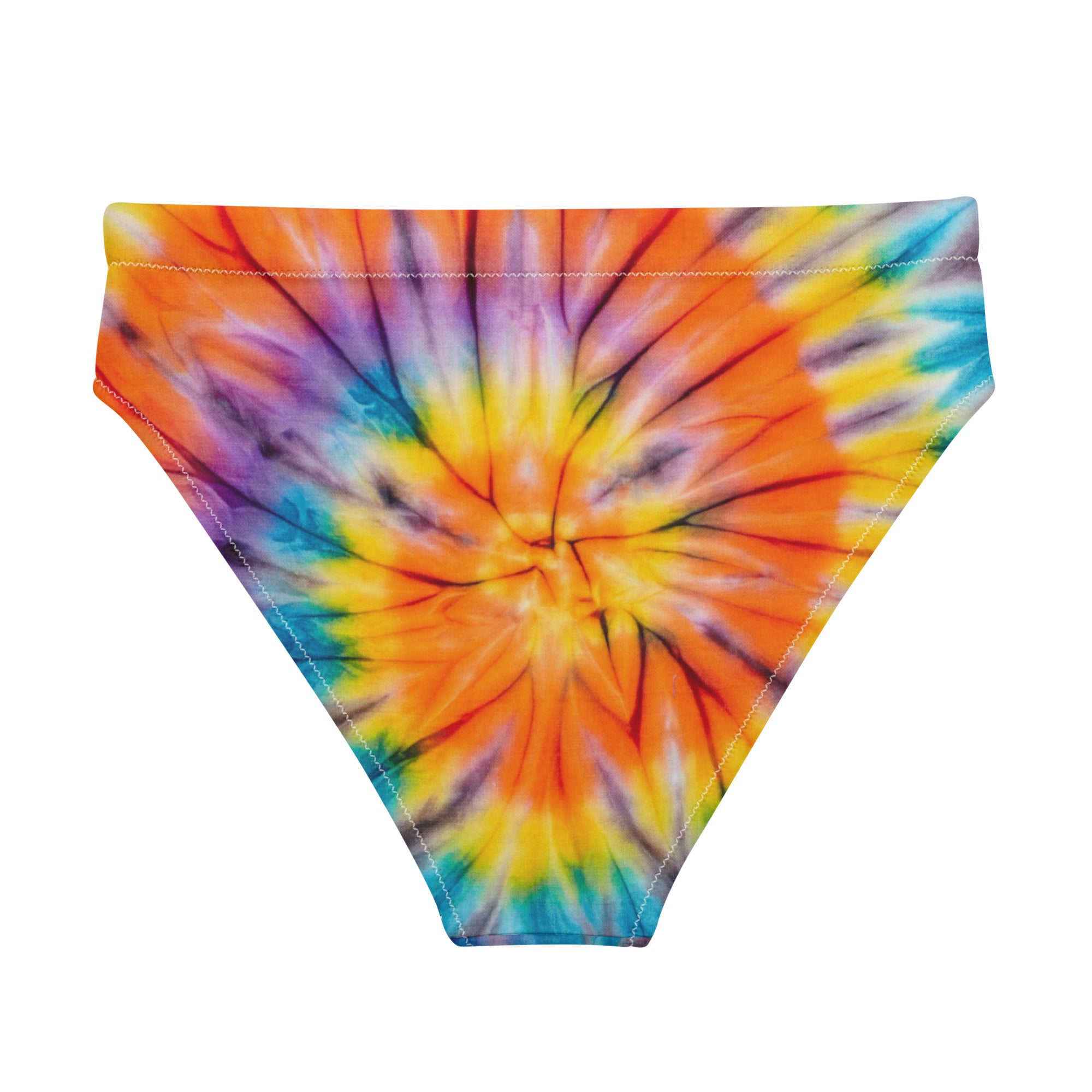 The eye-catching tie-dye pattern adds a fun and playful touch to your swimwear collection, while the adjustable side ties allow for a customizable fit. 