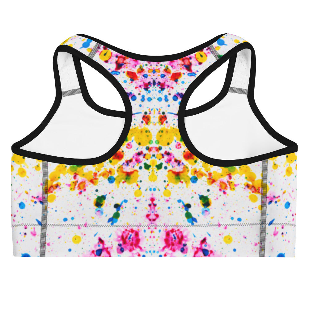 Inspired by the joyous festival of Holi, the colorful design adds a playful and energetic touch to your gym ensemble.