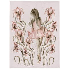 Girl & Floral Graphic Print Blanket, the perfect blend of elegance and comfort.