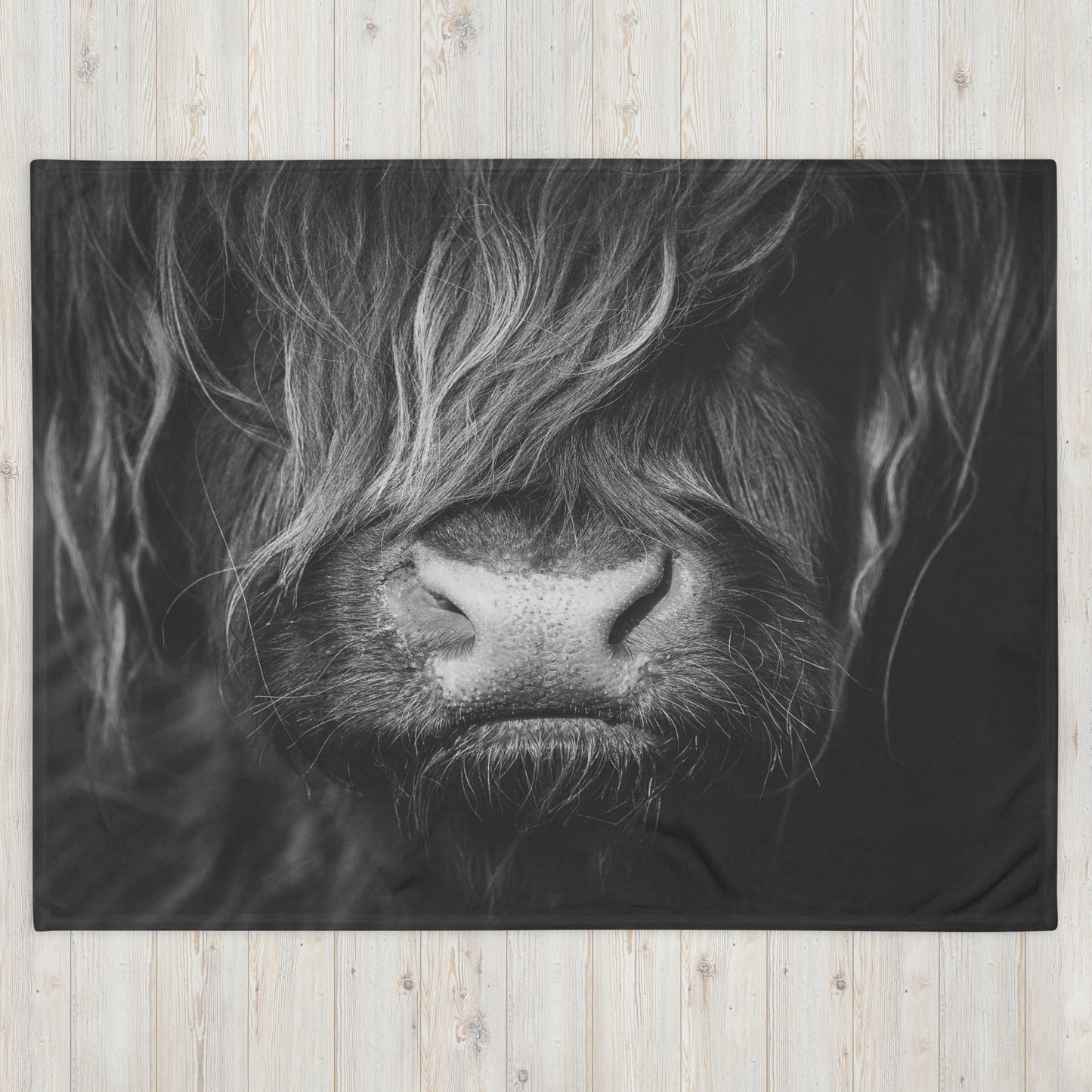 Black Cow Print Throw Blanket, the perfect addition to any home decor.