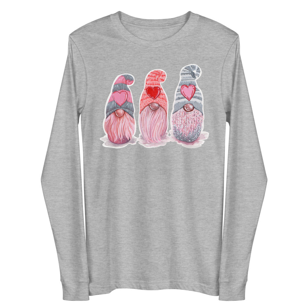 Sweetheart Gnome Long Sleeve Unisex T-Shirt, lioness-love