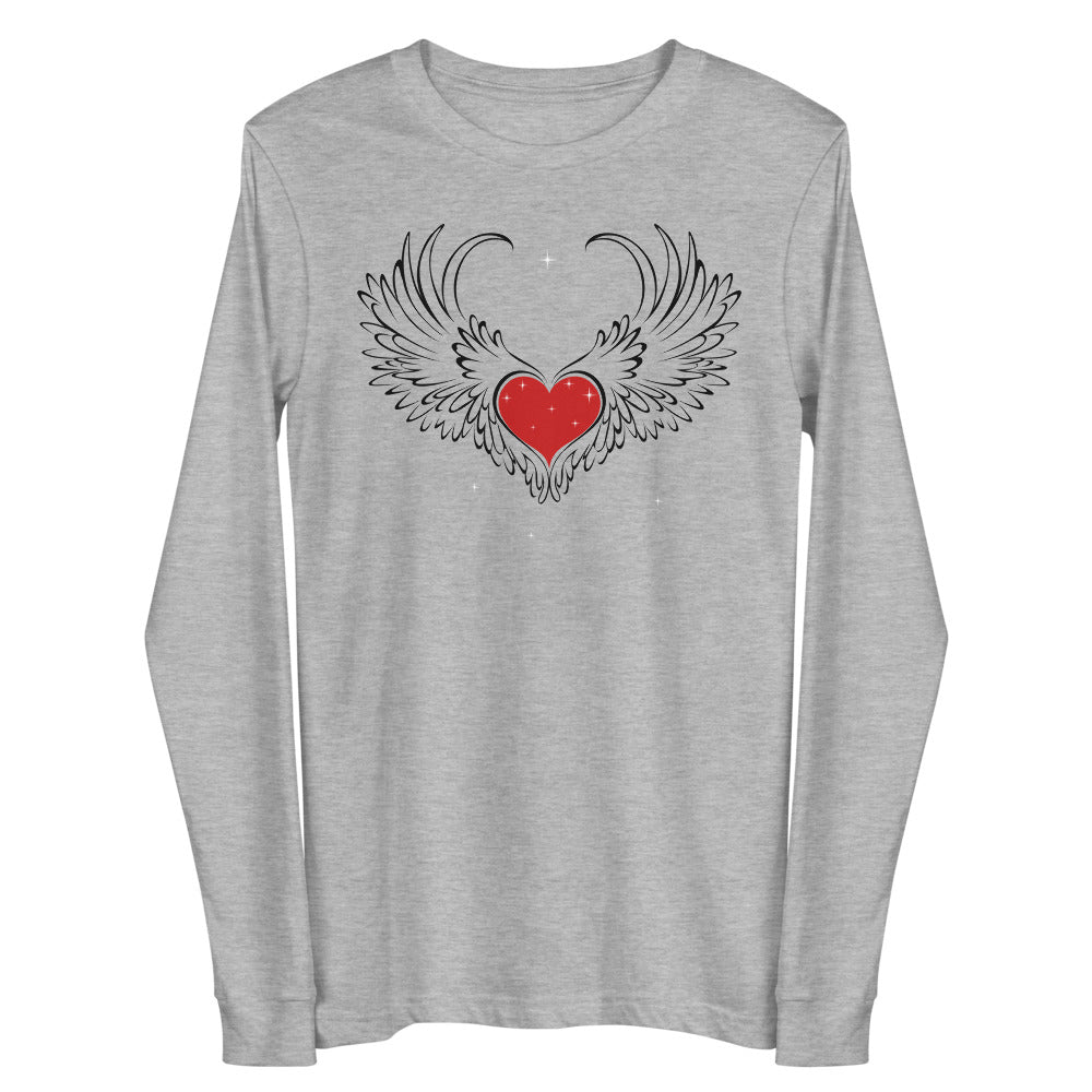 Winged Heart Long Sleeve T-Shirt, lioness-love