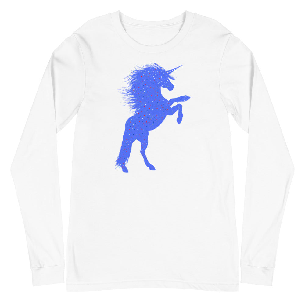 Unicorn graphic unisex long sleeve t-shirt