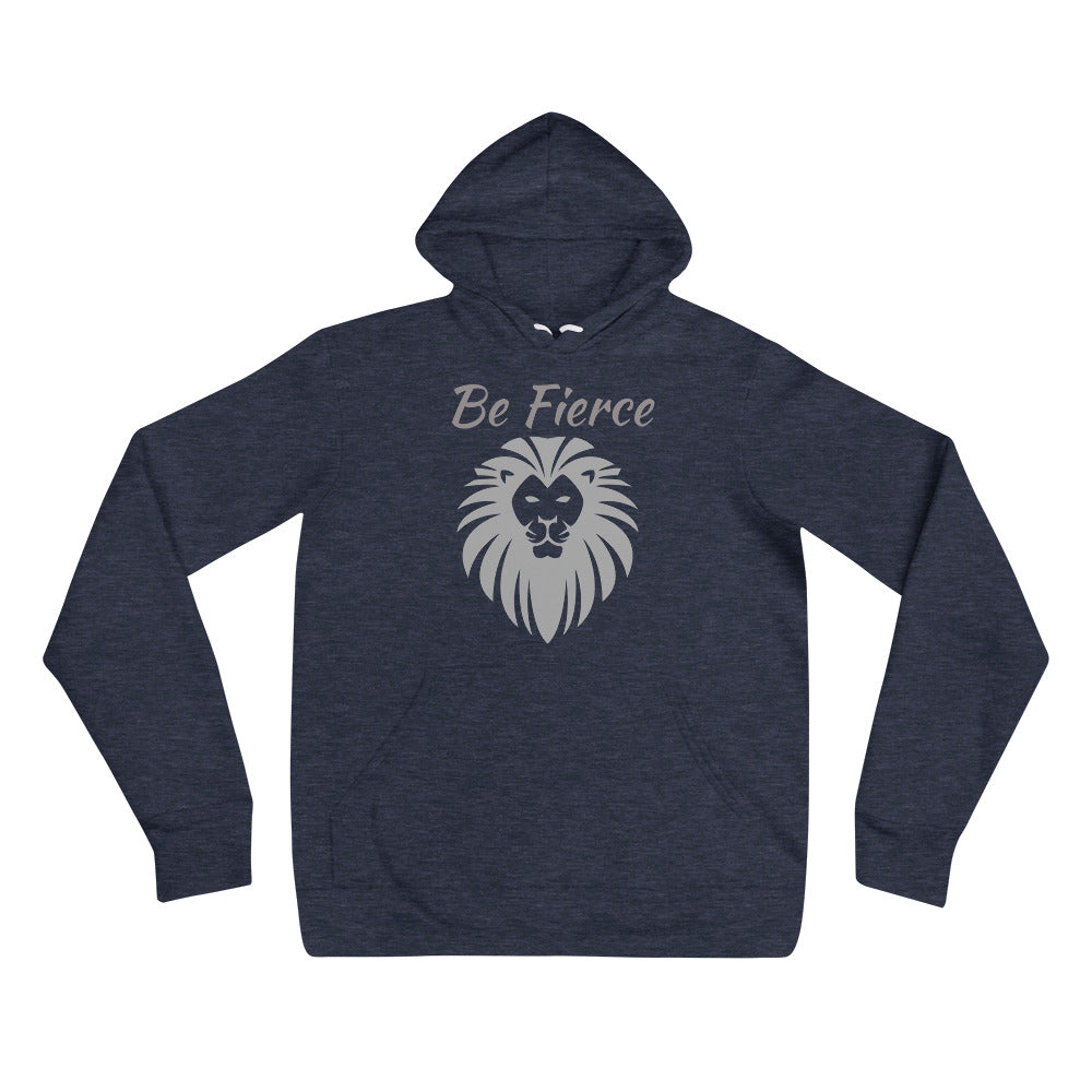 Be Fierce Lion graphic print hoodies for male & female, lioness-love