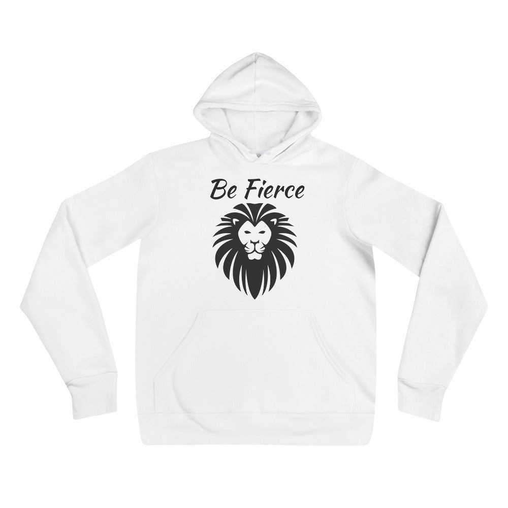 White lion graphic print unisex hoodies