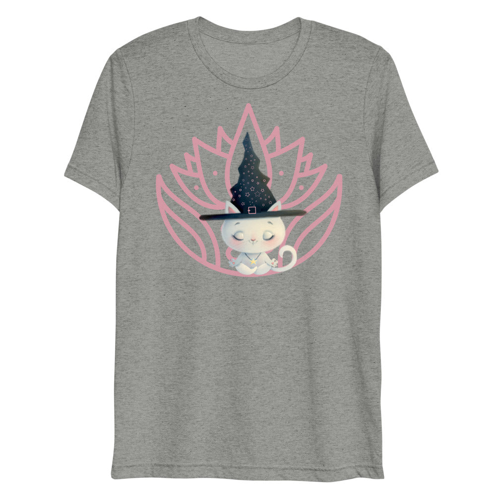Meditation Kitty t-shirt design for couple