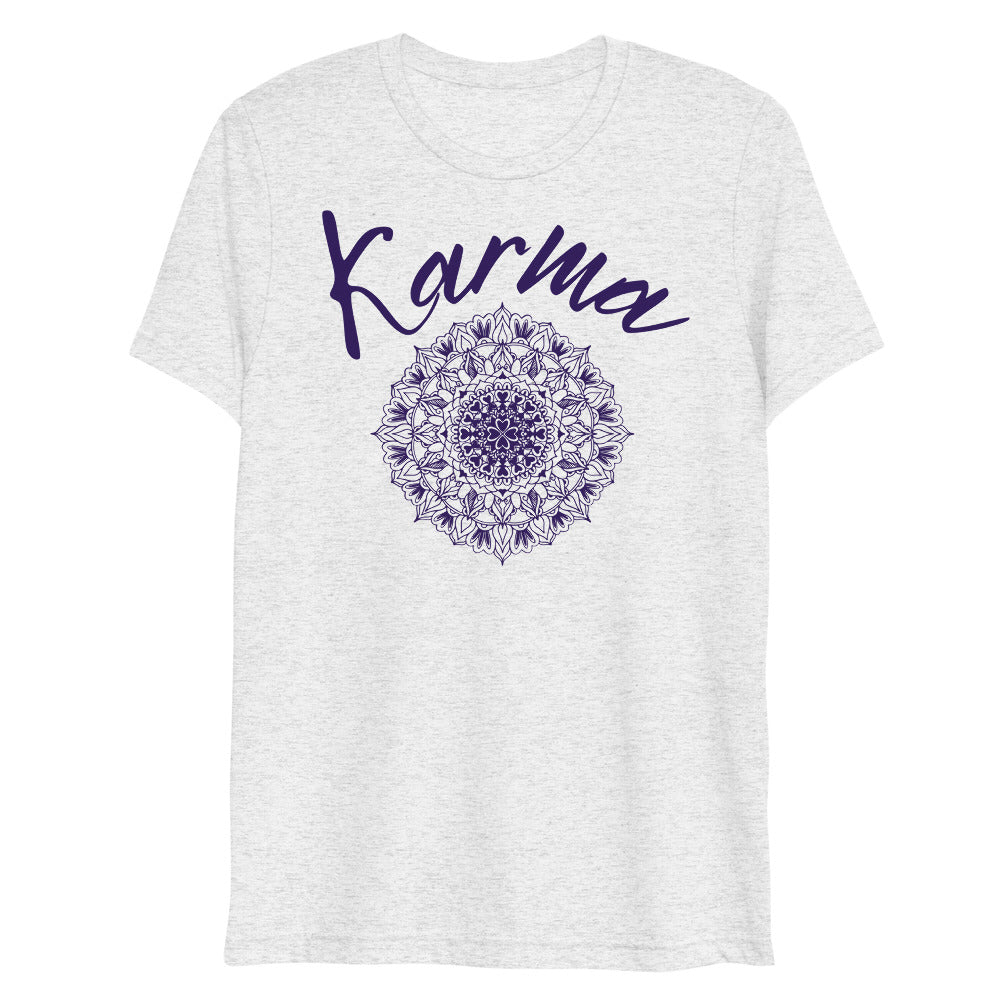 Karma mandala print unisex fashion t-shirt