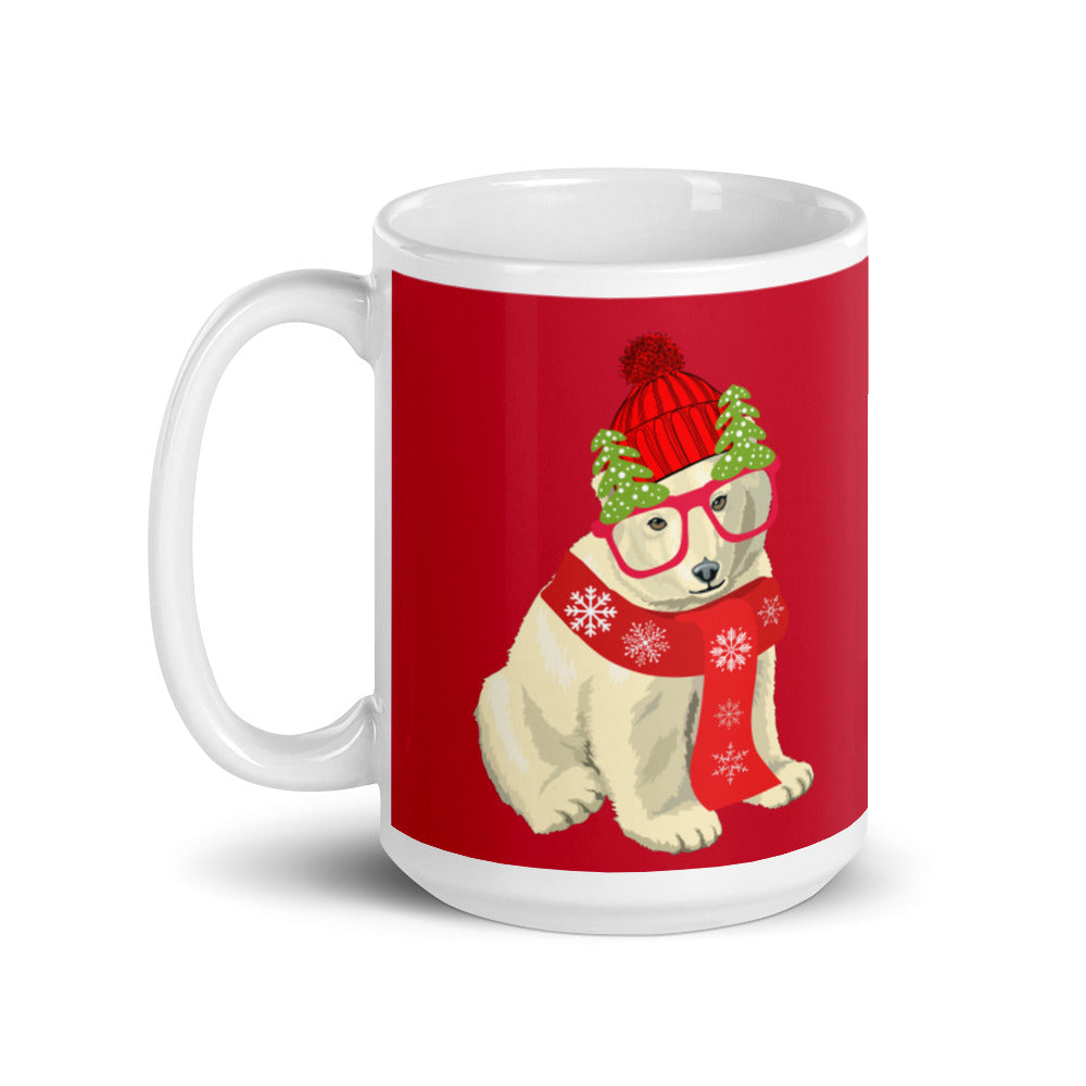 Polar Bear Love Christmas Mug, lioness-love