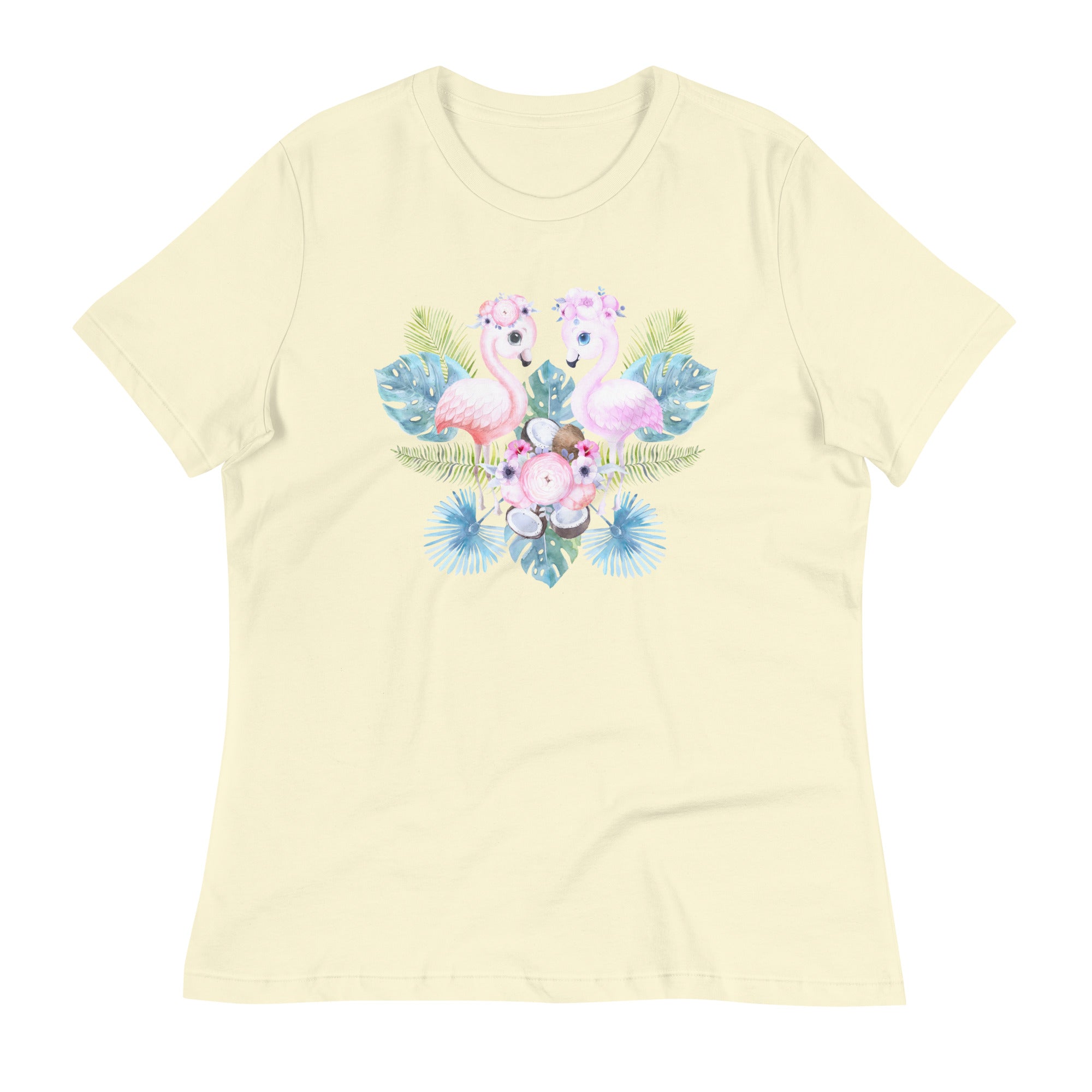 Tropical flamingo t-shirts for women & girls - Lioness-love.com