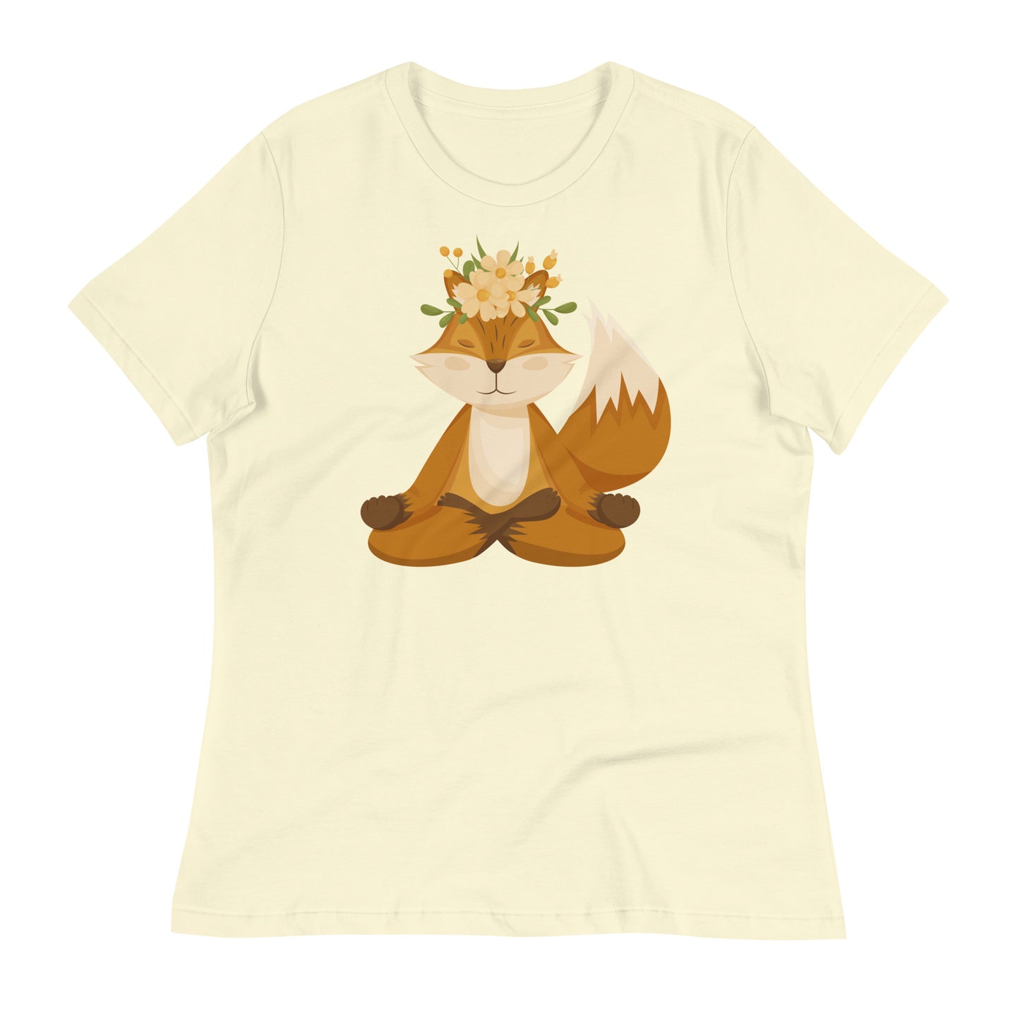 Squirrel meditation t-shirt for females, lioness-love.com