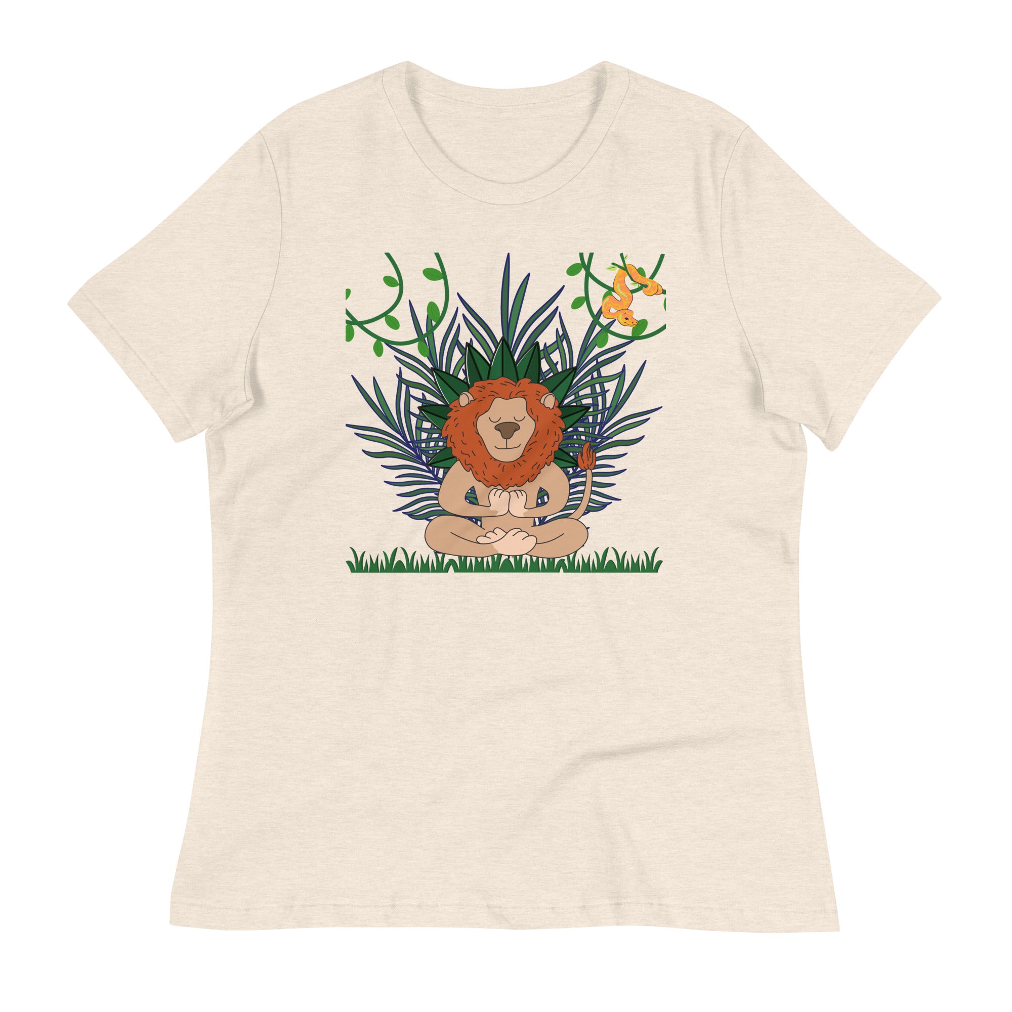 Majestic lion yoga t-shirt for women - Lioness-love.com