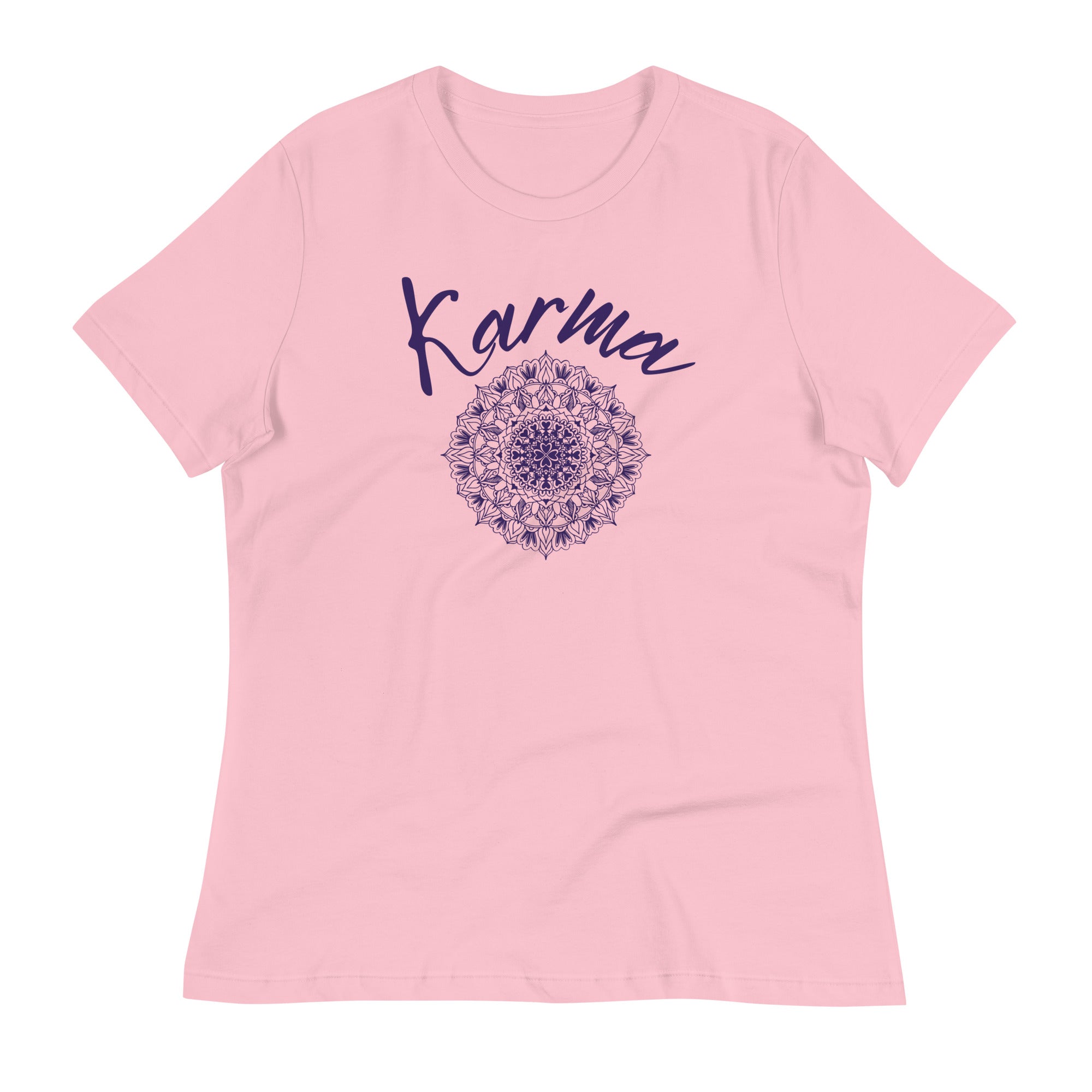 Karma mandala print women's fashion t-shirt - Lioness-love.com