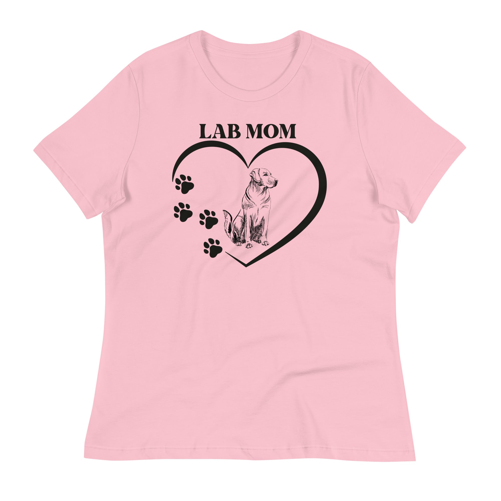 Lab mom dog print tees for women's fashion
