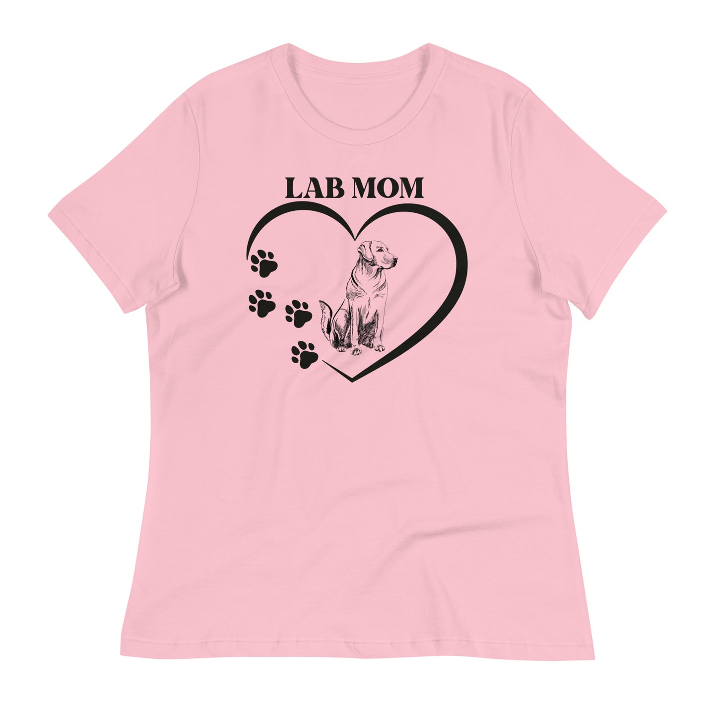 Lab mom dog print tees for women's fashion, lioness-love