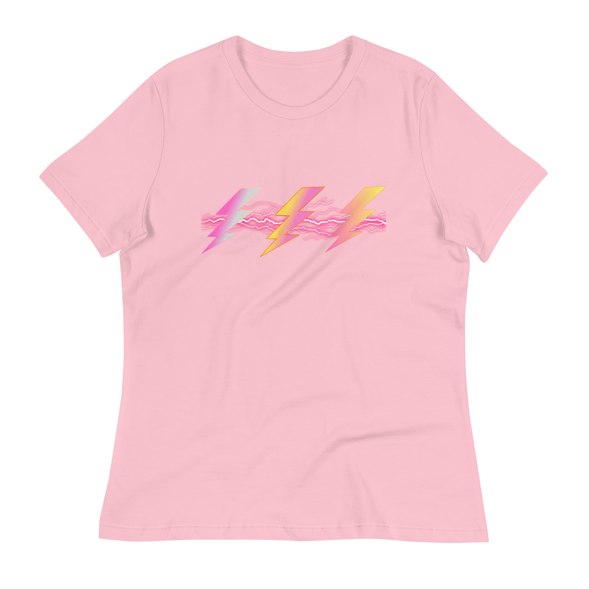 Electric dreams women's colorful lightning tee - Lioness-love.com