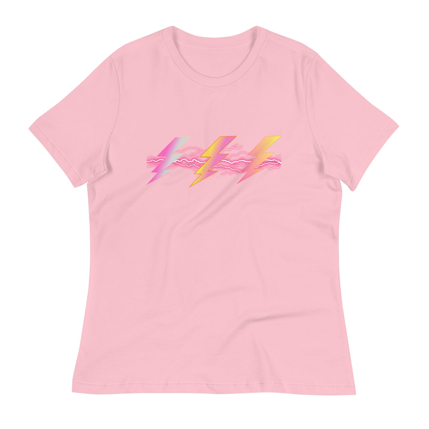 Electric dreams women's colorful lightning tee, lioness-love.com
