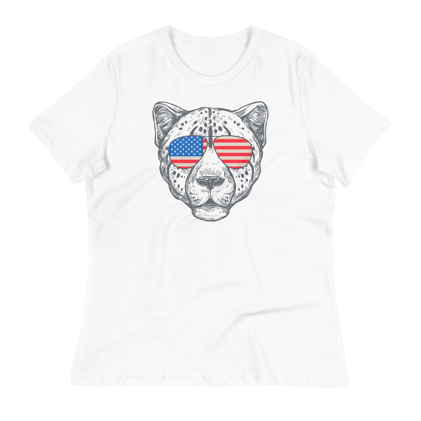 American patriotic fierce lion tee for ladies apparels, lioness-love