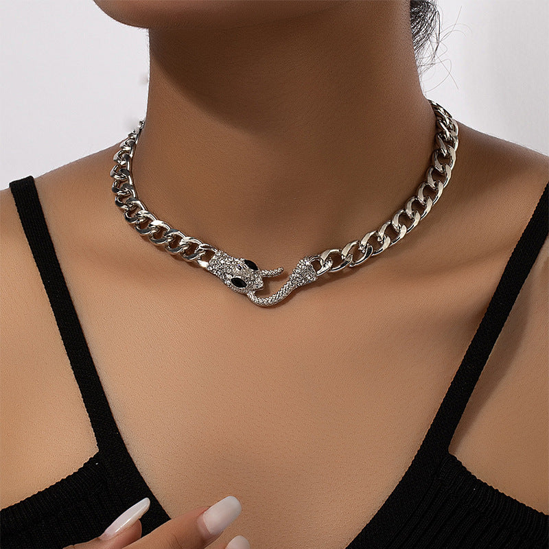 Women’s Zodiac Snake Choker Necklace