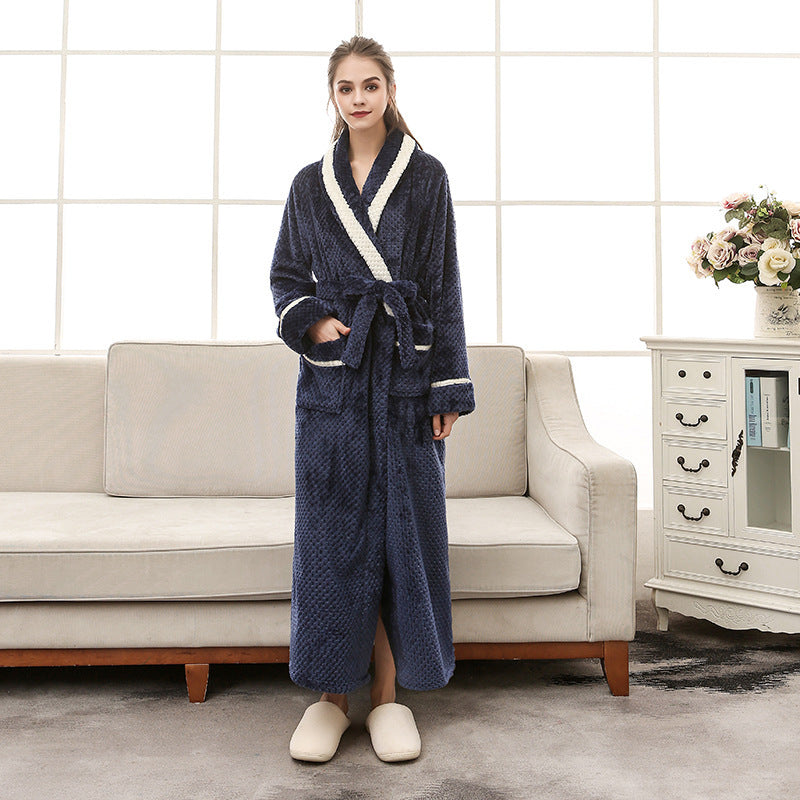 Unisex Plush Bathrobe