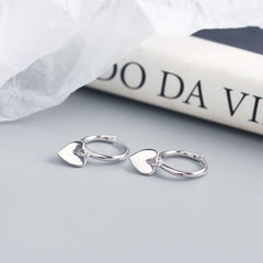 Love Heart Hoop Earrings | Fashion Jewelry Gift for Women