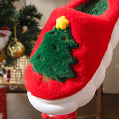 Cozy Christmas Tree Slippers