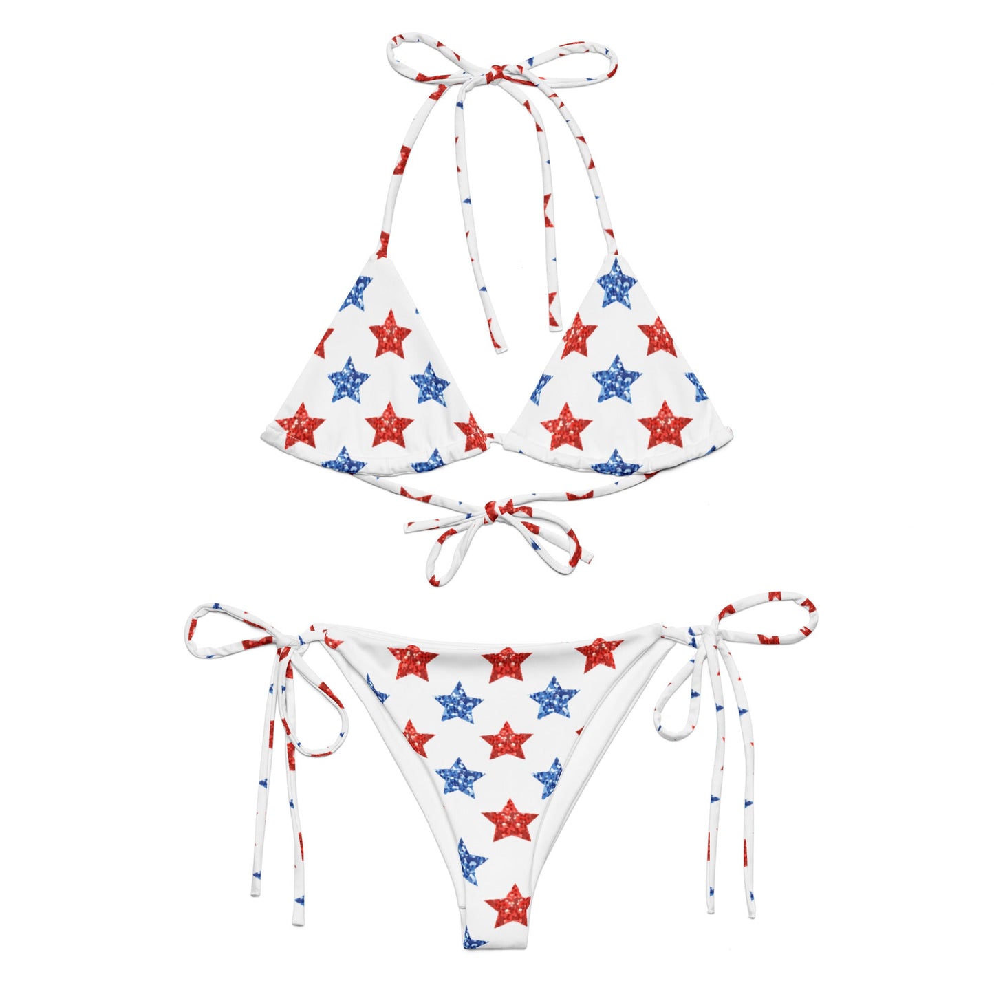 Patriotic Stars Red and Blue Stars String Bikini, lioness-love
