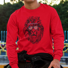 Exclusive lion head graphic full sleeve t-shirt for men