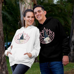 Unique graphic printed hoodies design for couple