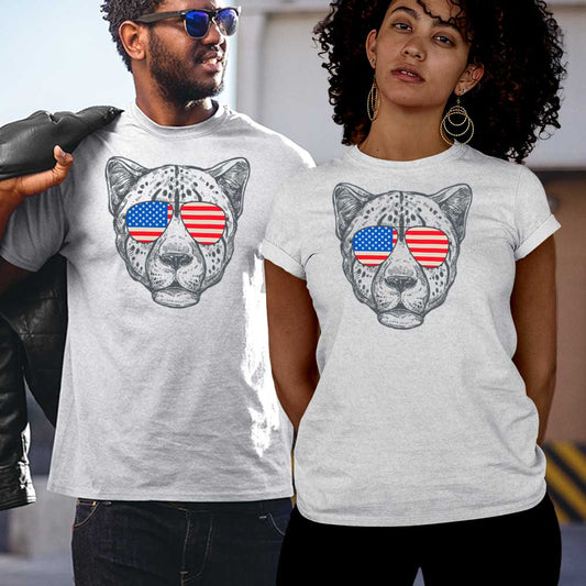 Premium quality unisex cheetah printed t-shirt for men and women