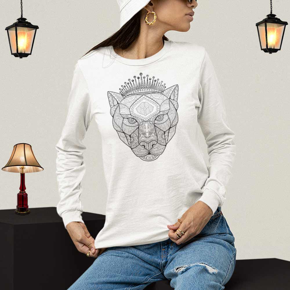 Women's fashion: Crowned Lioness long sleeve tee
