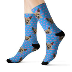 Personalized Pet Face Socks | Custom Photo Socks for Valentine's Day & Christmas Gifts