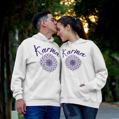 Comfortable and meaningful karma mandala print unisex fashion hoodies