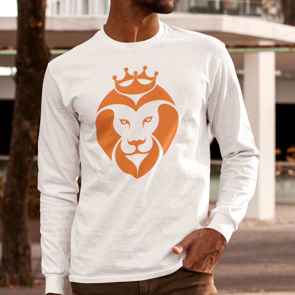 Lion king long sleeve t-shirt men's fashion