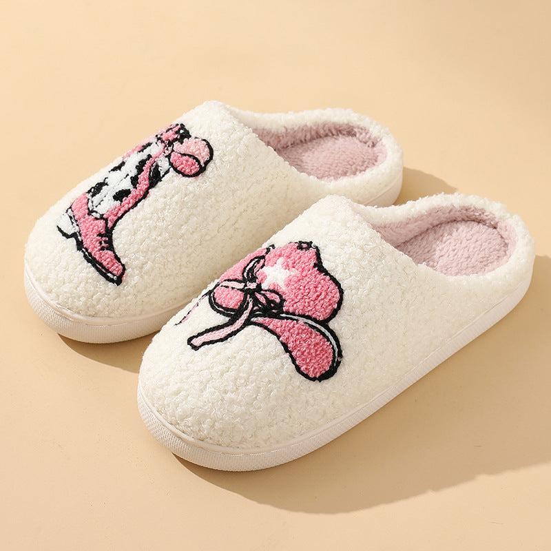 Comfortable Indoor cotton slippers Cute Cartoon Boots Cap Cotton Slippers Cozy Winter Footwear Warm Cotton Slippers Unisex cotton Slippers couples cotton footwear