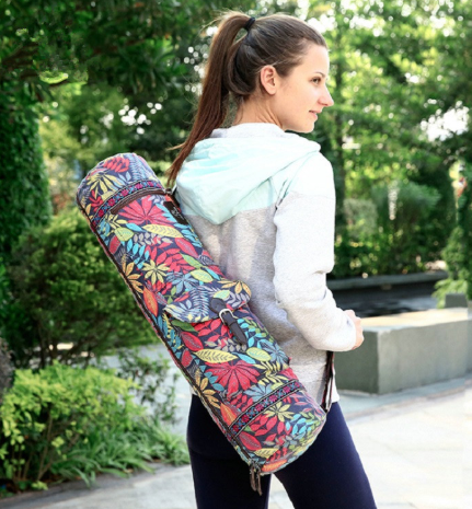 Boho Yoga Bag Multi-function XL Patterned Duffle Bag With Pocket, Yoga Mat bag Sports Fitness Bag