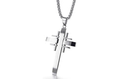 Stainless steel cross pendant